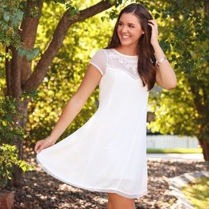 White Dress with Detail on Top